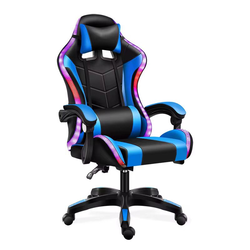 Silla Gamer Azul RGB - Imagen 2
