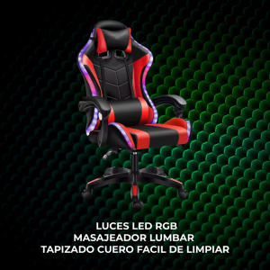 Silla Gamer RGB Roja