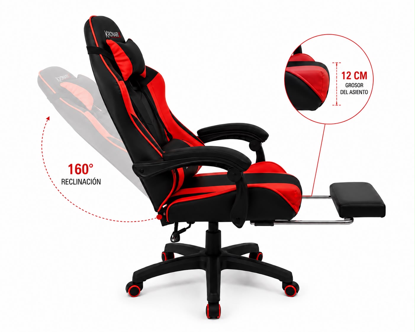 Sillas Gamer Kronarix GT-600 - Imagen 2